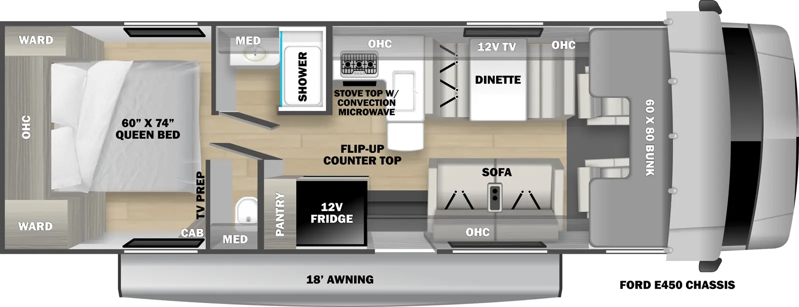 Sunseeker Le 2950LE Floorplan